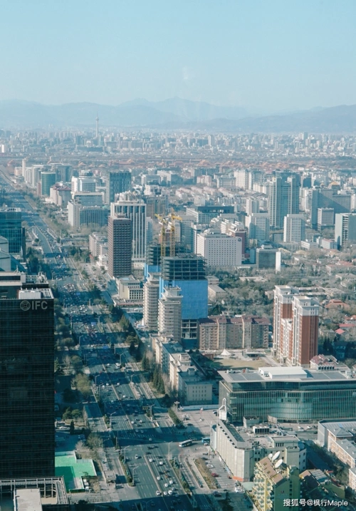 上帝视角看北京?长安街柏悦66层,俯瞰北京国贸cbd的日与夜