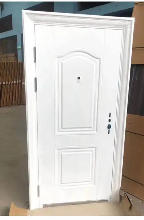 白色防盗门家用安全门单门入户门出租房铁门农村室外钢质门工程 205*