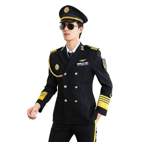 美国海军制服游艇船长晚宴常服礼宾主持演出服工装制服
