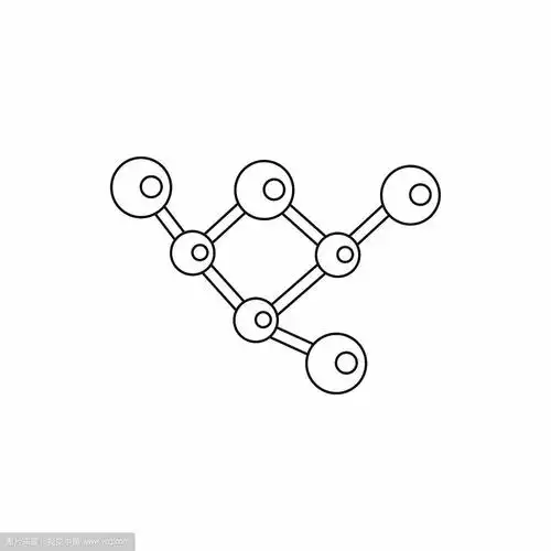 结构分子图标轮廓样式