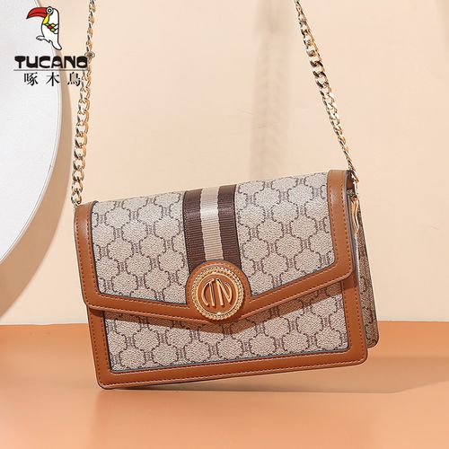 【啄木鸟】新款链条斜挎小方包