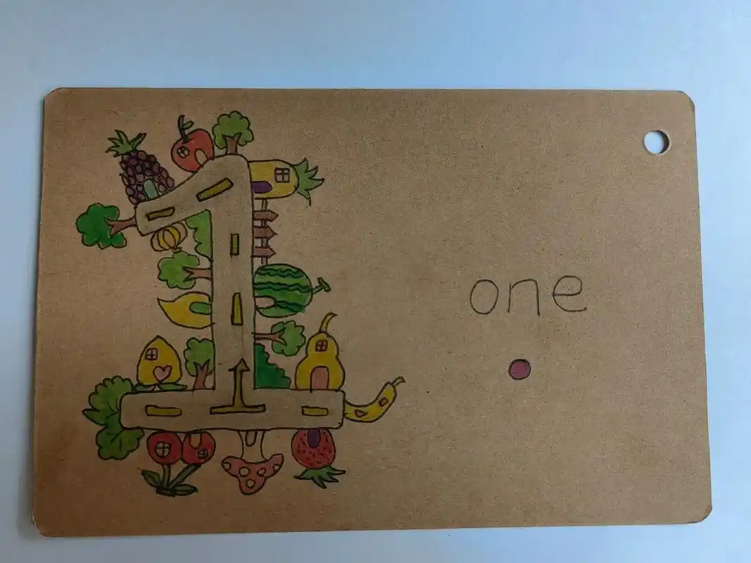 数字单词卡1—10,英语手工单词卡 #单词卡 #英语数字卡片 - 抖音