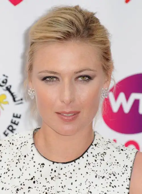 国际网球明星玛丽亚·莎拉波娃(maria sharapova)佩戴戴比尔斯钻石