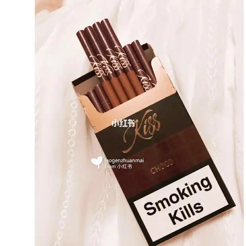 香烟测评 kiss巧克力味 外烟推荐,互粉互赞 刚刚抽完这支就马不停蹄来