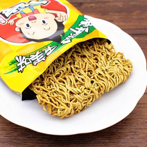 统一脆点怀旧干吃方便面心面掌心一小香葱整箱冲泡方便面