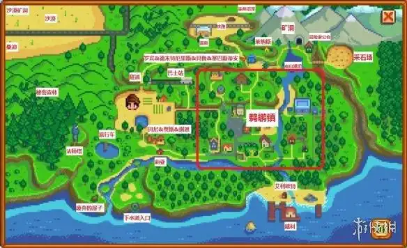 星露谷物语全人物关系及地图详解人物关系图分享