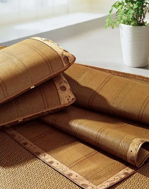 蚊帐凉席专场华胜雅素直条纹御藤席(三件套)1.8mhs002_唯品会