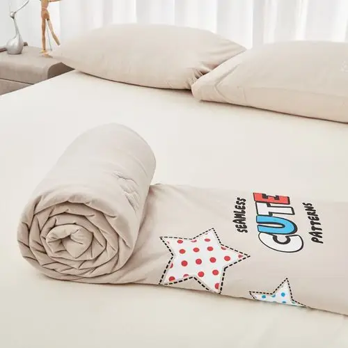 被子 夏被 > 喵贝 2020新款奥代尔莫棉冰柔夏被空调被簿盖被 五角星