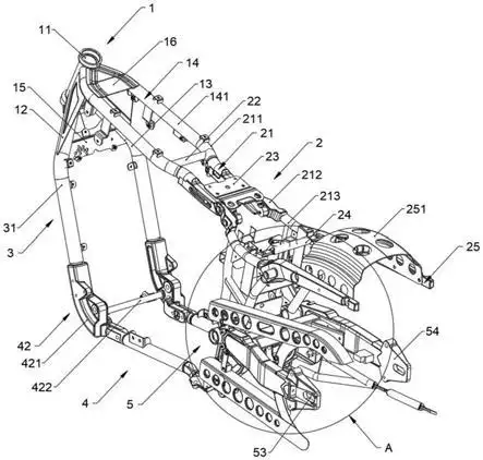 一种结构强度高的摩托车车架的制作方法