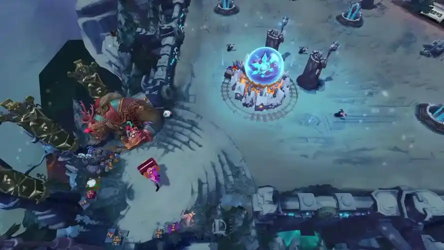 欢迎来到冰雪世界,lol冬季召唤师峡谷地图预览