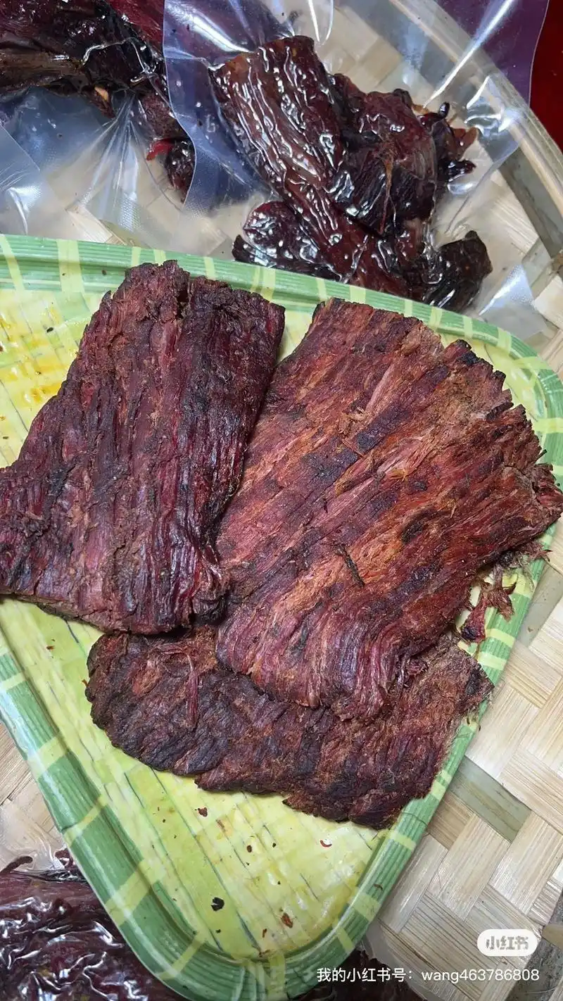 云南傣味手撕牛干巴!选用本地黄 - 抖音