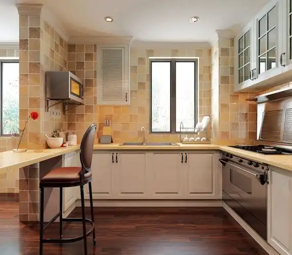 厨房装修效果图大全,时尚简洁实用,收纳空间大,总有一款适合你