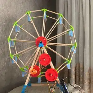 自制摩天轮模型科技手工小制作小发明diy材料创新科学实验玩具