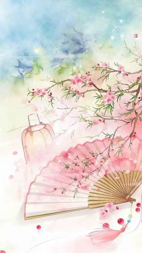 唯美古风文艺插画手机壁纸