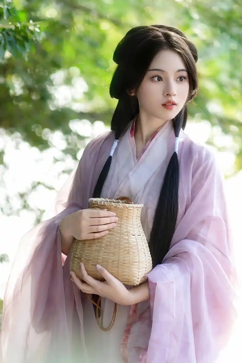 林间少女.#汉服写真 #古风写真 #穿上汉服就是仙子下凡吧  - 抖音