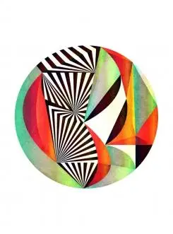 艺术家anai greog几何艺术图形插画作品赏析