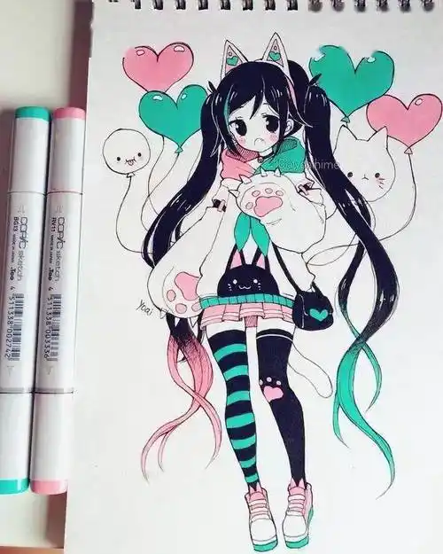 马克笔手绘一大波好看的动漫马克笔手绘