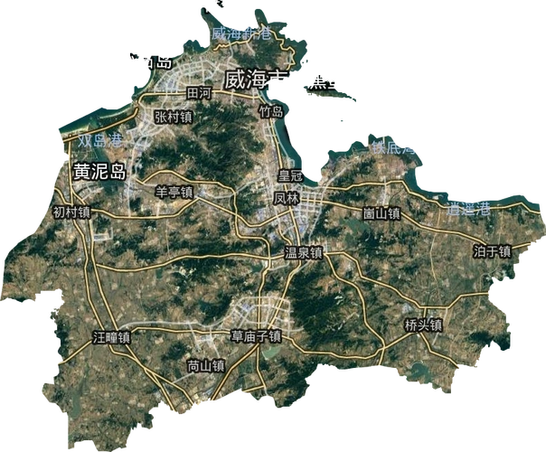 环翠区高清卫星地图