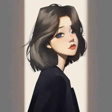 卡通女齐脖短发头像 卡通头像图片大全 -【爱个性】