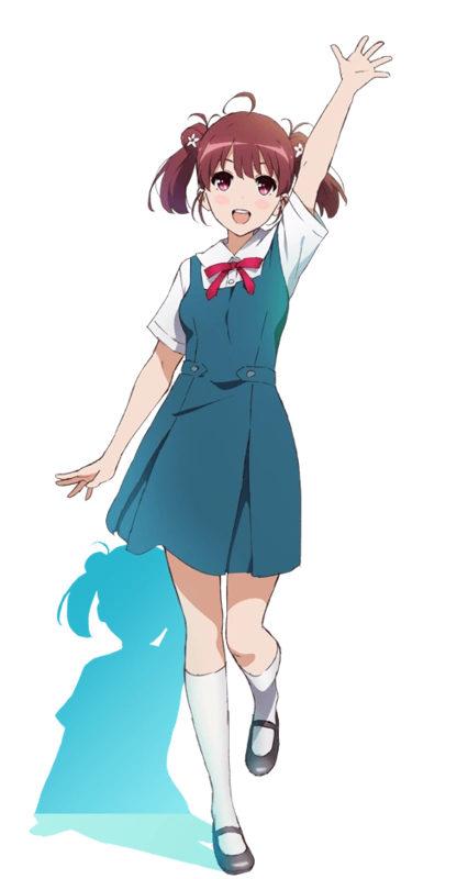 动漫校服女生全身图片站立正面的