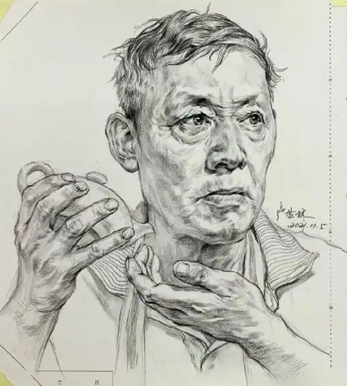 头像 | 线性素描带手部训练步骤