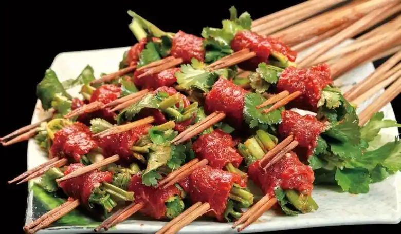 串串香菜品100种图片 羊肉牛肉兔肉猪肉火腿午餐肉