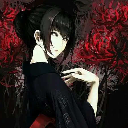 求带有曼珠沙华的女生动漫头像,最好是古风的