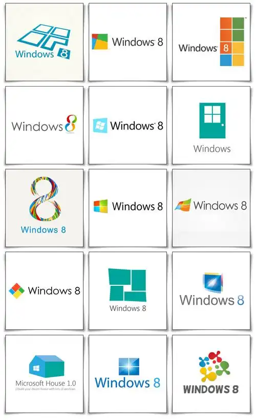 windows 8第三方logo设计大赛获奖图案揭晓