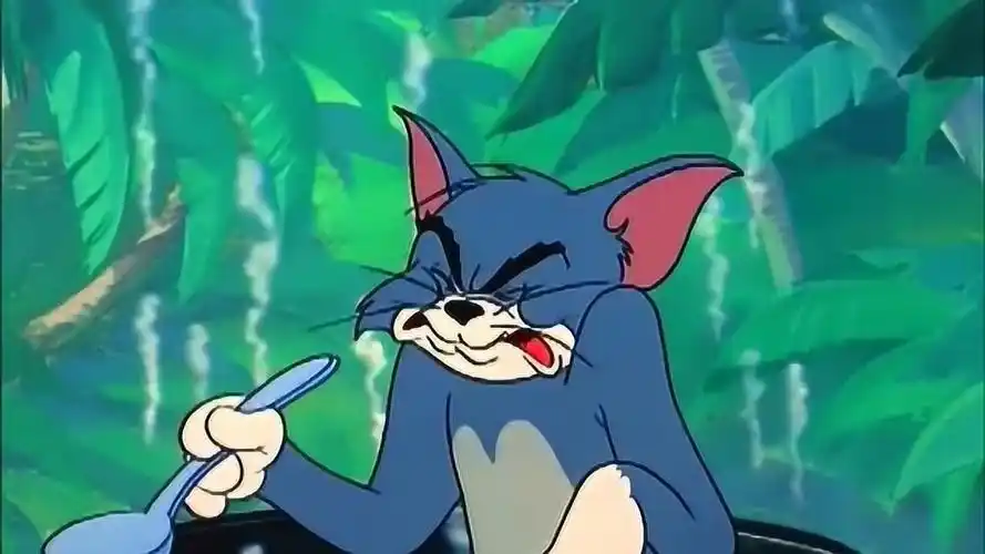 猫和老鼠:汤姆突然反应过来这个原始人是只小老鼠