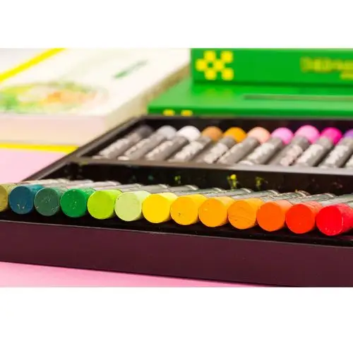 二代重彩油画棒12色24色36色60色 高灰油性粉彩炫彩棒蜡