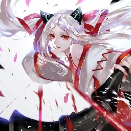 动漫女头黑白霸气