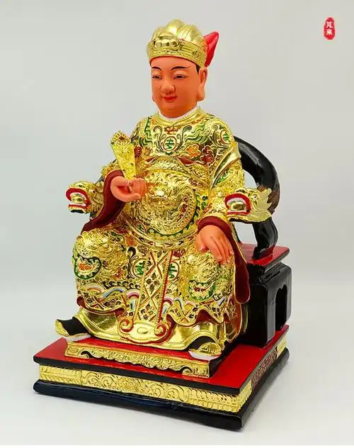 灶君灶王爷神像司命炉灶神星君香樟木雕客厅家居佛像供奉摆件工艺博杉