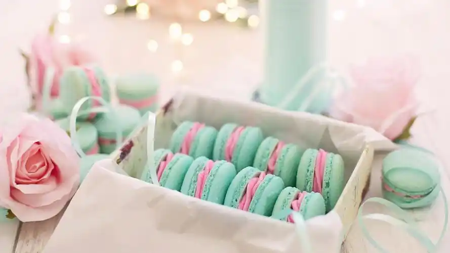 美味的马卡龙夹心饼干