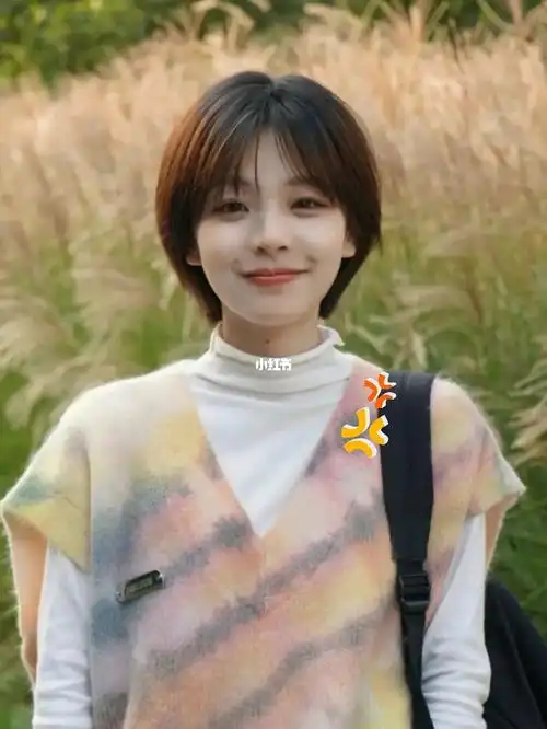 韩系挂耳短发~92可盐可甜减龄显脸小!