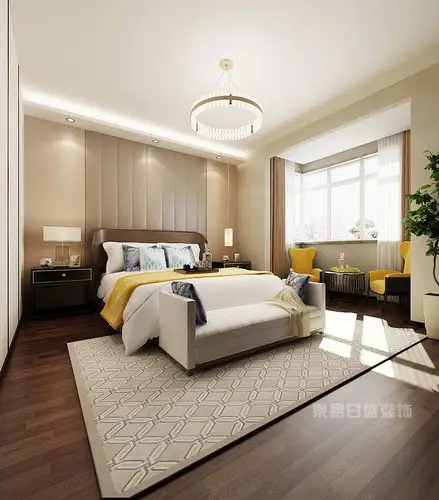 2017现代简约主卧装修效果图合集欣赏