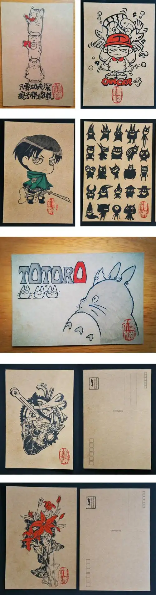 原创作品:手绘明信片