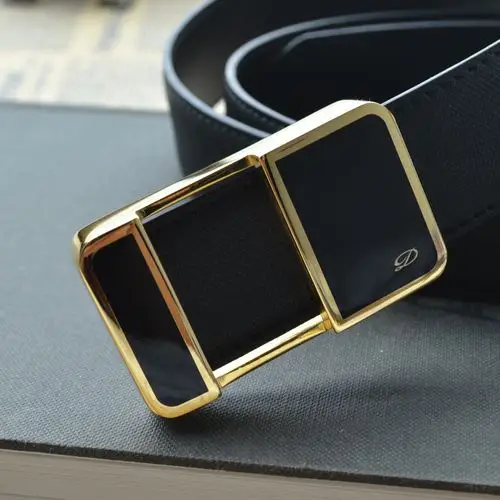 都彭皮带男士经典复古时尚休闲头层牛皮腰带纯铜扣扣头裤腰带包邮