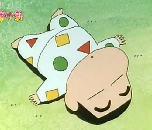 求蜡笔小新这张睡觉的图片