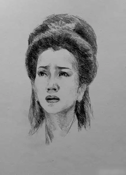 明星古装素描赵丽颖刘亦菲不难认说能告诉我最后两个是谁啊