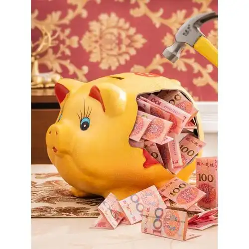送孩子礼物存钱罐小猪存钱罐不可取金猪储蓄大人用家用只进不出储钱大
