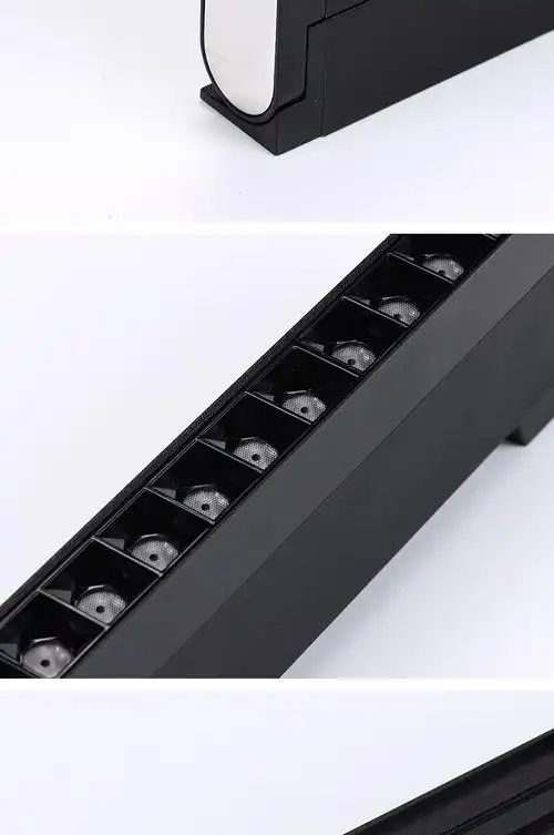 20款折叠格栅灯led磁吸灯轨道灯嵌入式家装磁吸轨道射灯 3000k 6w