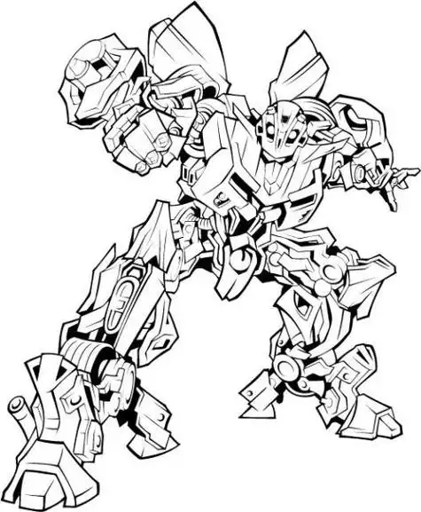 卡通大黄蜂的简笔画