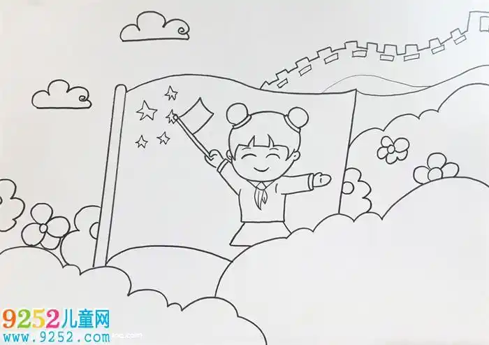 关于爱国的画小学生手抄报素材