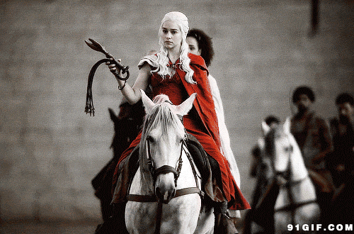 权力的游戏gif龙女gif骑马gif皮鞭gif