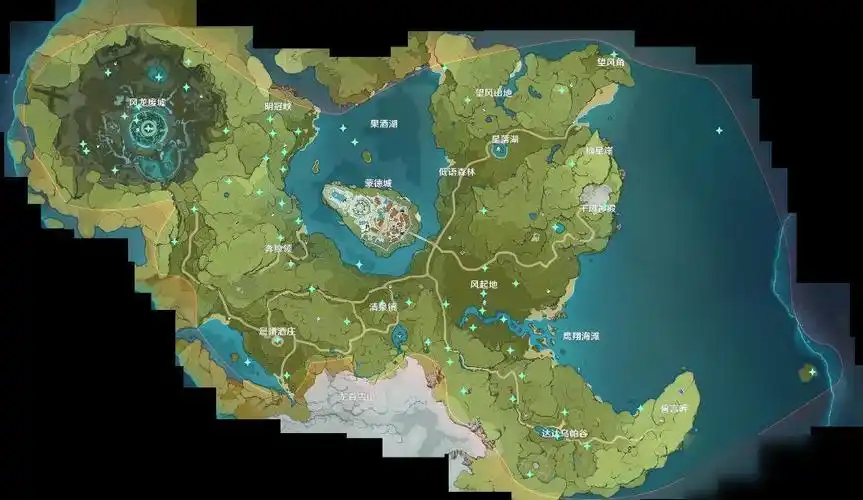 原神地图全貌七国-原神地图全貌七国最新高清