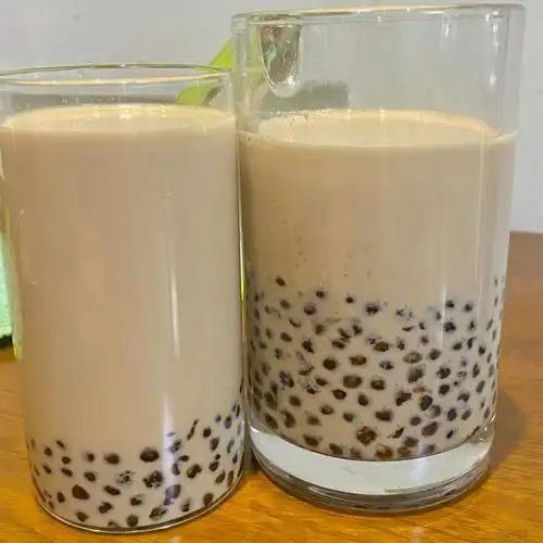 今天做了珍珠奶茶07和薯片厚蛋烧