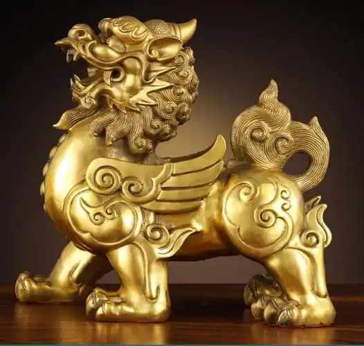 cuimeng63【京选60精品】专柜 铜貔貅摆件一对纯铜貔恘皮丘家居