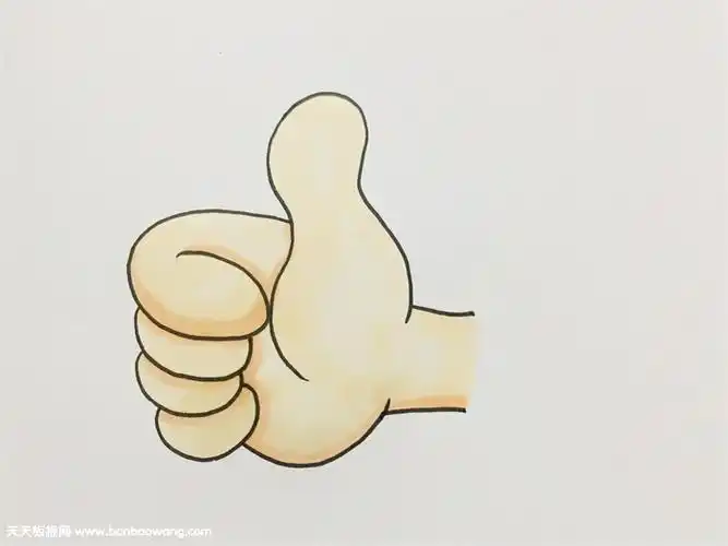 手指简笔画可爱