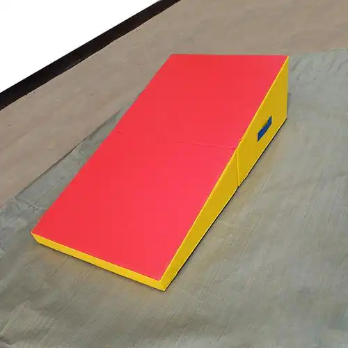 儿童折叠三角斜坡体操垫幼儿园感统训练软体跳箱三角体操垫折叠垫