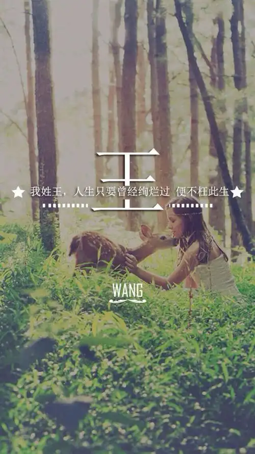 百家姓王姓锁屏,高清图片,手机锁屏桌面-壁纸族